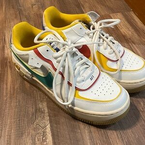 Women’s 9 colorful nike AF1 shoes